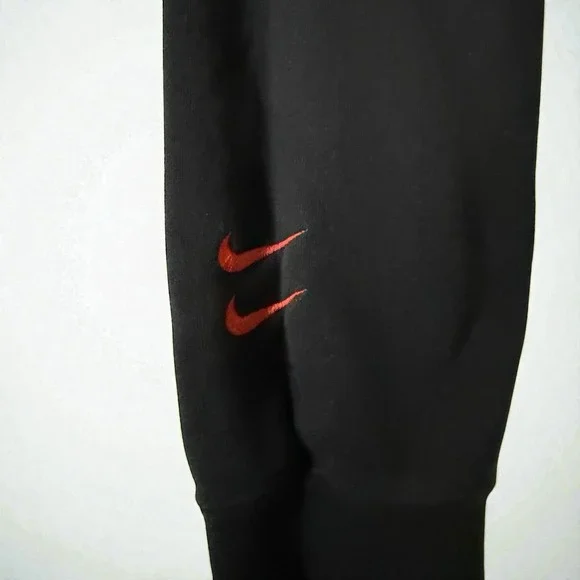 Nike Swoosh Mens Small Hoodie Black Pullover Spell Out Logo Sportswear Excellent - Picture 4 of 9